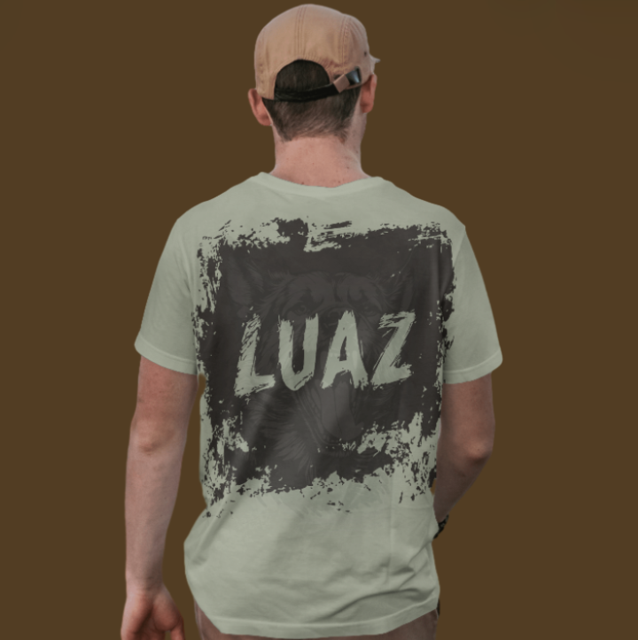 Lime Faded Tshirt with sketch print