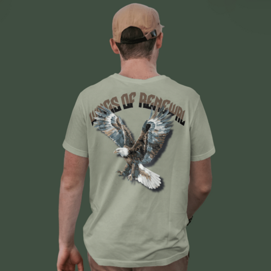 Limetten-verblasstes T-Shirt